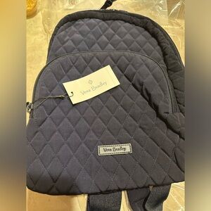 New Vera Bradley Navy Blue Backpack